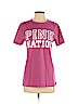 Victoria's Secret Pink 100% Cotton Pink Short Sleeve Top Size XS - photo 1