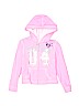 Justice 100% Cotton Pink Zip Up Hoodie Size 6 - photo 1