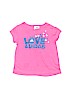 Adidas 100% Polyester Hearts Graphic Pink Active T-Shirt Size 3T - photo 1