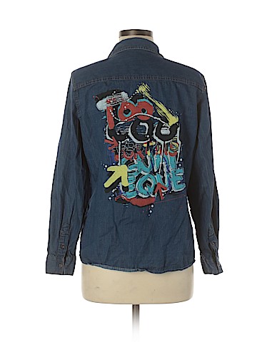 Zara Basic Long Sleeve Button-Down Shirt (view 2)