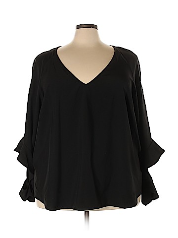 ELOQUII 3/4 Sleeve Blouse (view 1)