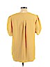 Carolina Belle Yellow Short Sleeve Blouse Size L - photo 2