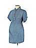 Old Navy - Maternity 100% Cotton Blue Casual Dress Size M - photo 1