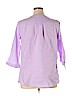 Christopher & Banks 100% Cotton Purple Long Sleeve Blouse Size XL - photo 2