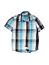 Old Navy Plaid Blue Short Sleeve Button-Down Shirt Size L (youth) - photo 1