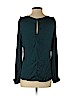 Lush 100% Polyester Green Long Sleeve Blouse Size S - photo 2