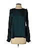 Lush 100% Polyester Green Long Sleeve Blouse Size S - photo 1