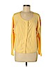 J.jill 100% Cotton Yellow Cardigan Size M (petite) - photo 1
