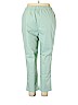 Woman Within Green Casual Pants Size 20 (petite) - photo 2