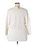 Ann Taylor 100% Cotton White Pullover Sweater Size XXL - photo 2