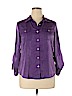 Ruby Rd. 100% Polyester Purple Long Sleeve Blouse Size 14 (petite) - photo 1