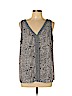 Ann Taylor LOFT 100% Polyester Black Sleeveless Blouse Size L - photo 1
