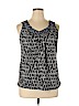 Ann Taylor LOFT 100% Cotton Black Sleeveless Top Size XL - photo 1