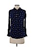 Mudd 100% Rayon Blue Long Sleeve Blouse Size S - photo 1