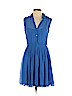 American Eagle Outfitters 100% Polyester Blue Casual Dress Size S - photo 1