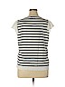 Ann Taylor LOFT 100% Cotton White Short Sleeve Top Size XL - photo 2