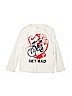 Gap Kids 100% Cotton White Long Sleeve T-Shirt Size 8 - photo 1