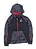 Air Jordan 100% Polyester Black Zip Up Hoodie Size 10 - 12 - photo 1