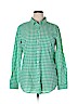 Old Navy 100% Cotton Green Long Sleeve Button-Down Shirt Size XL (tall) - photo 1