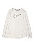 Nike 100% Polyester Graphic White Active T-Shirt Size XL (youth) - photo 1