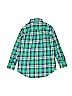 Gap Kids 100% Cotton Plaid Green Long Sleeve Button-Down Shirt Size 6 - 7 - photo 2