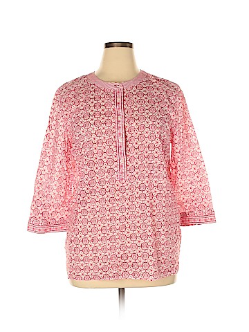 Talbots 3/4 Sleeve Button-Down Shirt (view 1)