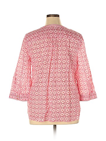 Talbots 3/4 Sleeve Button-Down Shirt (view 2)