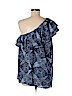 Sejour 100% Polyester Blue Short Sleeve Blouse Size 14W - photo 2