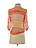 Iz Byer 100% Polyester Orange 3/4 Sleeve Blouse Size S - photo 2