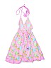 Lola et moi 100% Cotton Print Pink Dress Size 10 - photo 2