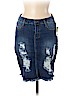 Machine Blue Denim Skirt Size 28 waist - photo 1