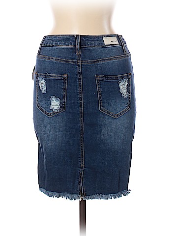 Machine Denim Skirt (view 2)