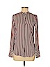 H&M 100% Polyester Burgundy Long Sleeve Blouse Size 0 - photo 1