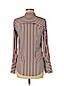 H&M 100% Polyester Burgundy Long Sleeve Blouse Size 0 - photo 2