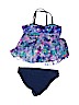 Wonder Nation Blue Two Piece Swimsuit Size 10 - 12 - photo 2