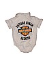Harley Davidson Gray Short Sleeve Onesie Size 3-6 mo - photo 2