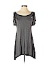 H&M 100% Viscose Gray Short Sleeve Top Size XS - photo 1