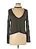Charlotte Russe Green Long Sleeve Top Size L - photo 1