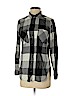 H&M 100% Cotton Gray Long Sleeve Button-Down Shirt Size 6 - photo 1