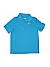 Under Armour 100% Polyester Solid Blue Short Sleeve Polo Size L (youth) - photo 1