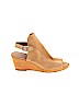 Lucky Brand 100% Leather Tan Wedges Size 9 - photo 1