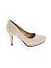 David's Bridal Tan Heels Size 9 - photo 1