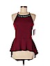 Miss Chievous Burgundy Sleeveless Top Size L - photo 1