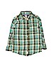 Carter's Plaid Green Long Sleeve Button-Down Shirt Size 7 - photo 1