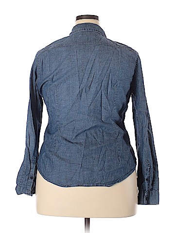 Aerie Long Sleeve Button-Down Shirt (view 2)