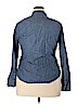Aerie 100% Cotton Blue Long Sleeve Button-Down Shirt Size XXL - photo 2