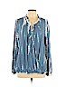 Knox Rose 100% Rayon Blue Long Sleeve Blouse Size XL - photo 1