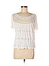 American Eagle Outfitters 100% Viscose Ivory Short Sleeve Top Size L - photo 1