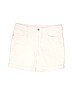Gymboree Solid White Denim Shorts Size 12 - photo 1