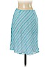 Ann Taylor LOFT 100% Polyester Blue Casual Skirt Size 0 (petite) - photo 2